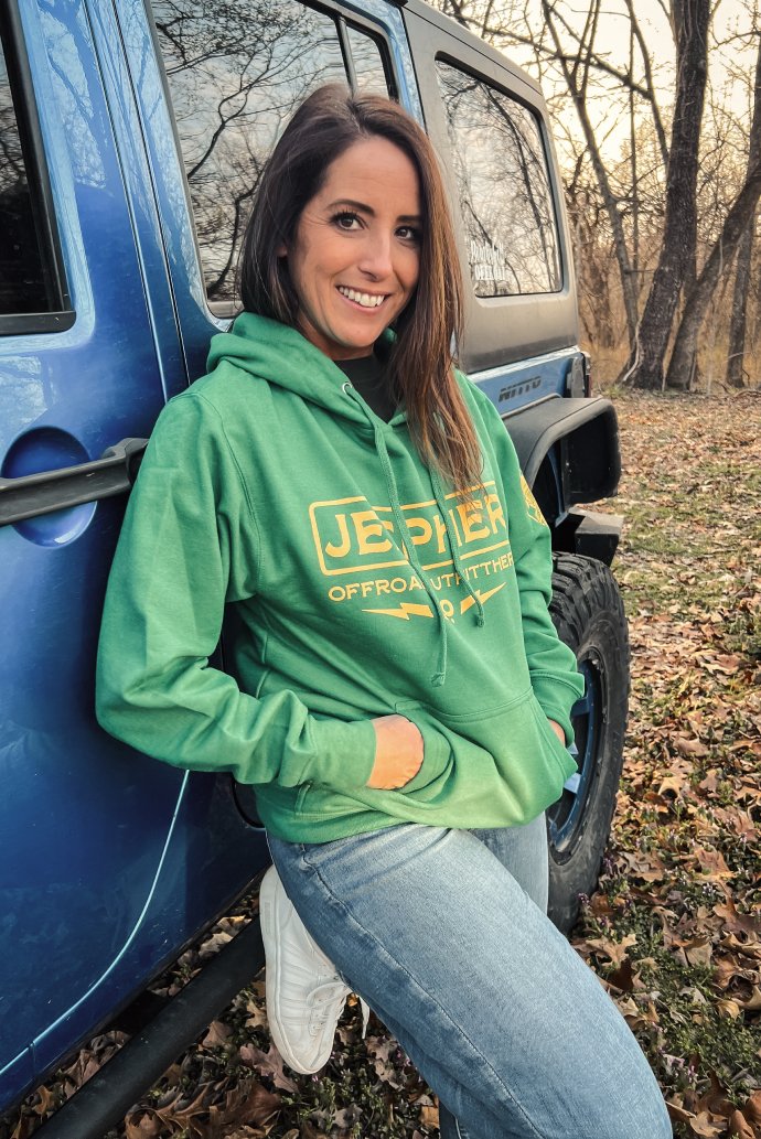 JeepHer mid-weight moto hoodie