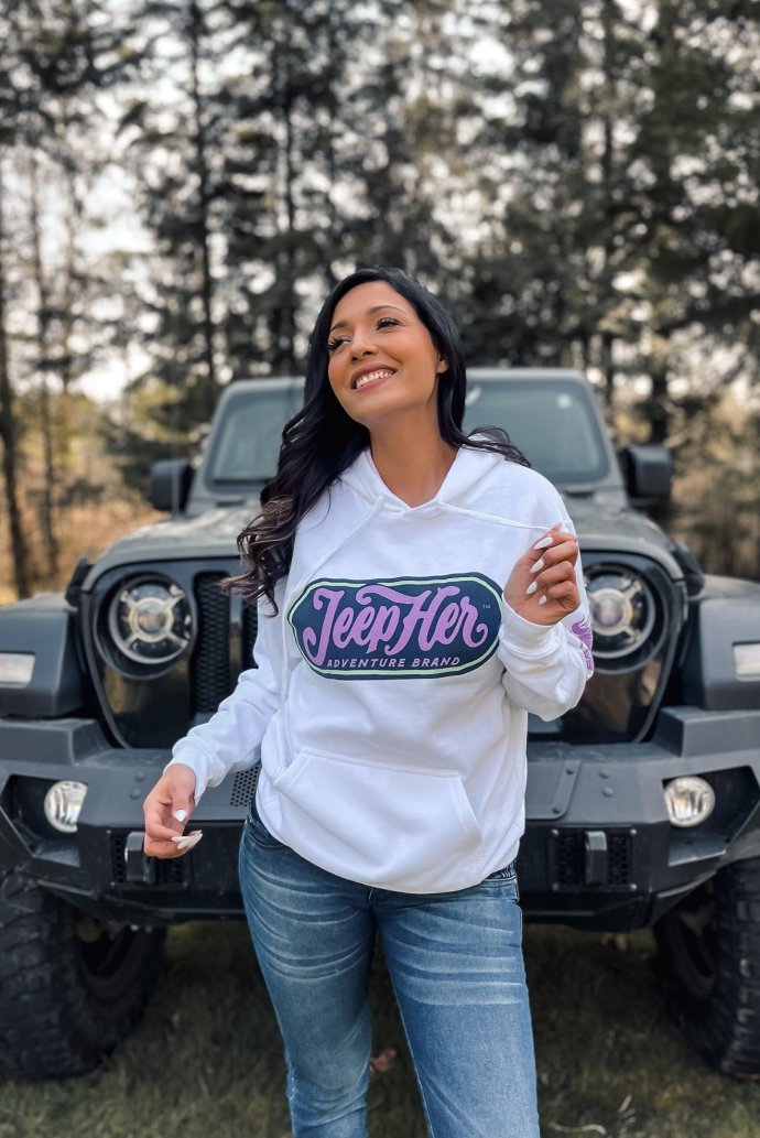 JeepHer Adventure Brand Lightweight Hoodie