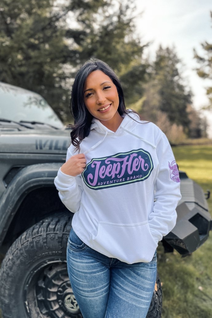 JeepHer Adventure Brand Lightweight Hoodie