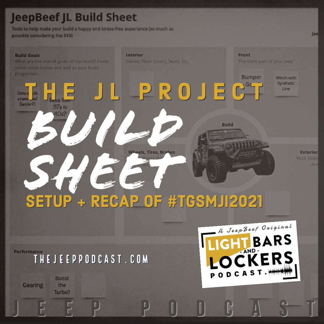 Ep. 214. The JL Project: Build Sheet Setup & More
